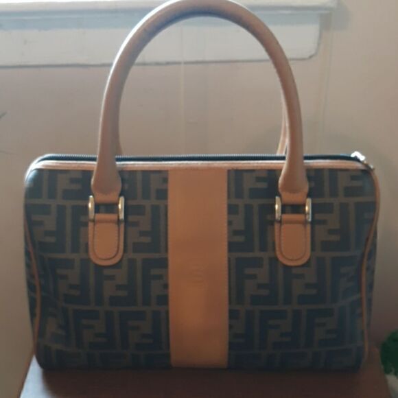 SALE💥 AUTHENTIC VINTAGE FENDI ICONIC ZUCCA 90's-Y2K BOSTON BAG - Picture 11 of 11